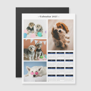 Crie Seu Próprio Calendário 2027 de Colagem de 4 F