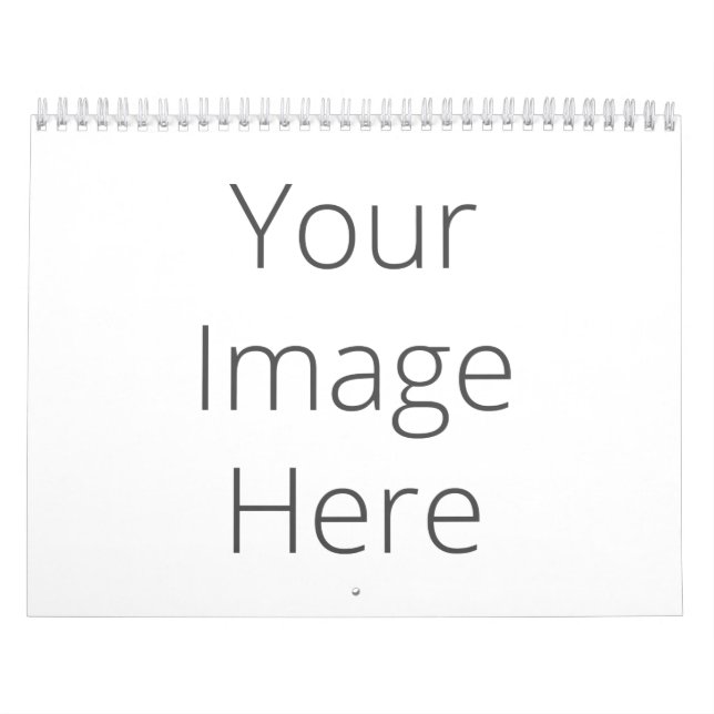 Crie Seu Próprio Calendário Branco, Médio (Capa)