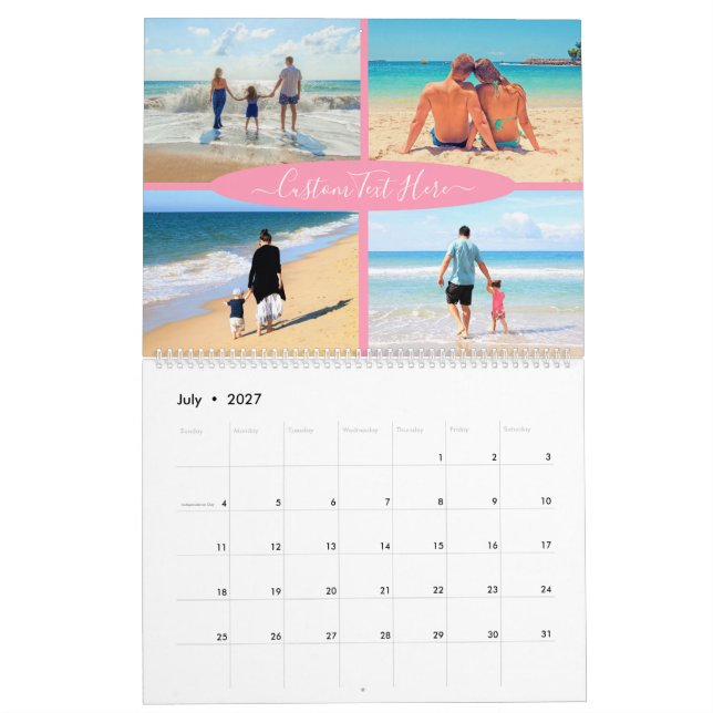 Crie Seu Próprio Calendário de Colagem de Fotos co (Jul 2027)
