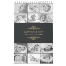 Crie seu próprio Calendário de Fotos para Bebês B&