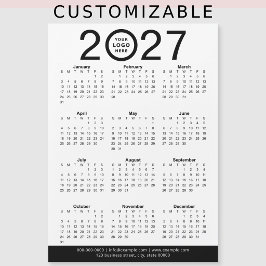 Crie seu próprio calendário de logotipo de negócio