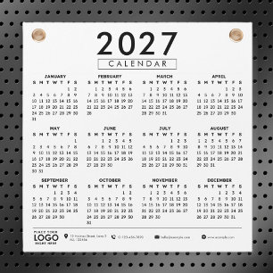 Crie seu próprio calendário de logotipo de negócio