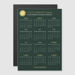 Crie seu próprio calendário empresarial 2026 Ímã