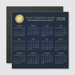 Crie seu próprio calendário empresarial 2026 Ímã