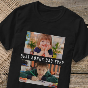 Crie seu próprio Camisa 2 Fotos Melhor Pai Adicion