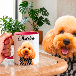 Crie Seu Próprio Caneca de Cachorro com Foto e Nom