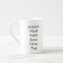 Crie Seu Próprio Caneca de Porcelana Branca Fonte