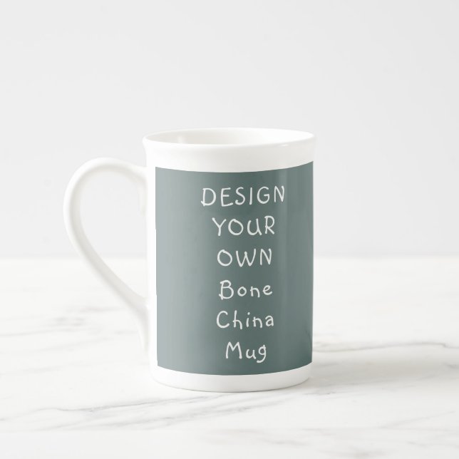 Crie Seu Próprio Caneca de Porcelana Cinza C13 Fon (Esquerda)