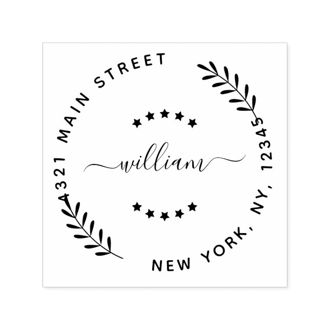 Crie Seu Próprio Carimbo De Autocoloração Redondo  (Design)