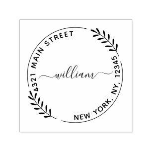 Crie Seu Próprio Carimbo De Autocoloração Redondo 