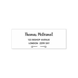 Crie seu próprio carimbo de borracha de endereço d