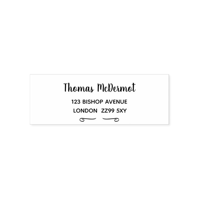 Crie seu próprio carimbo de borracha de endereço d (Design)