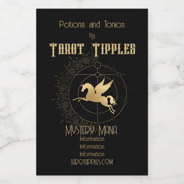 Crie seu próprio carruô de cana Dourado (Rótulo Único)