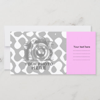 Crie seu próprio Cartão com fotos rosa