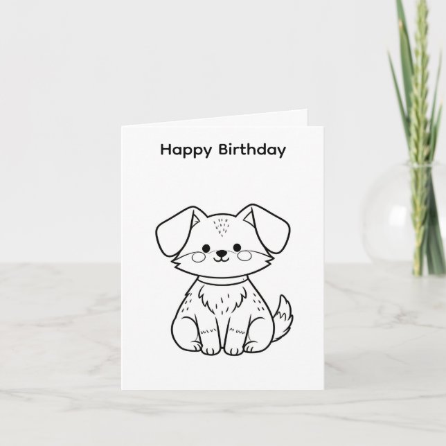 Crie seu próprio cartão de aniversário com design  (Frente)