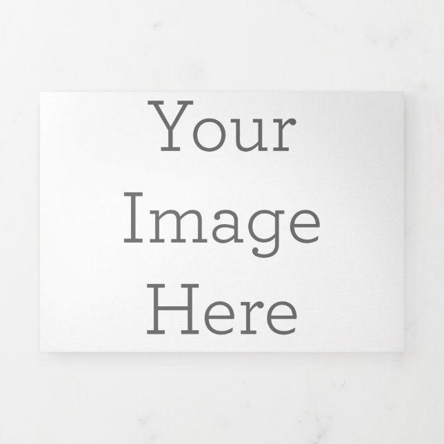 Cartão de Natal personalizado com dobra tripla, tamanho: 12,7 x 17,8 cm, papel: Fosco, envelopes: Brancos (Cobrir)