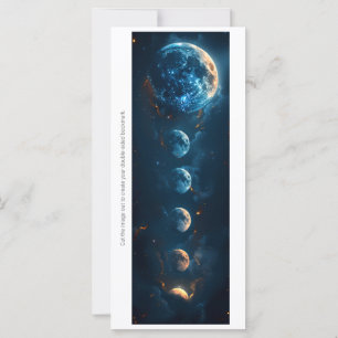 Crie Seu Próprio Cartão de Marcador de Lua Azul