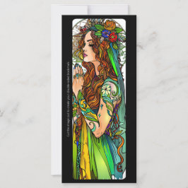 Crie Seu Próprio Cartão de Marcador Nouveau Green 