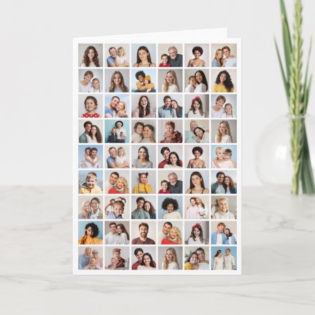 Crie Seu Próprio Cartão De Nota De Colagem De Foto (Frente)