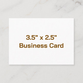 Crie Seu Próprio Cartão de Visita 3,5" x 2,5"