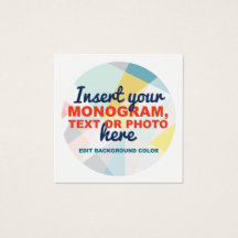 Crie seu próprio Cartão de visita de quadrado pers