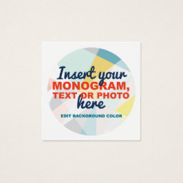 Crie seu próprio Cartão de visita de quadrado pers