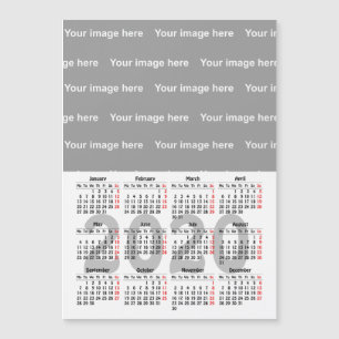 Crie seu próprio cartão magnético de calendári