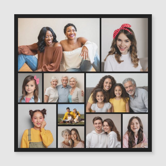 Crie Seu Próprio Cartão Magnético De Colagem De Fo (Frente)