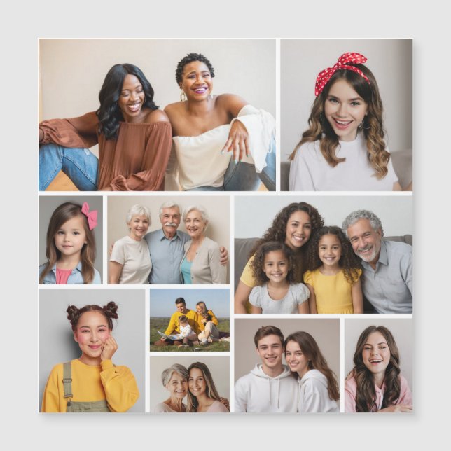 Crie Seu Próprio Cartão Magnético De Colagem De Fo (Frente)