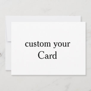 Crie seu próprio cartão plano personalizado 13 x 1