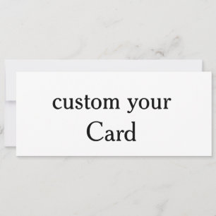 Crie seu próprio cartão plano personalizado de 4,2