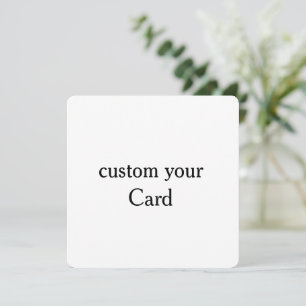 Crie seu próprio cartão plano personalizado de 5,2