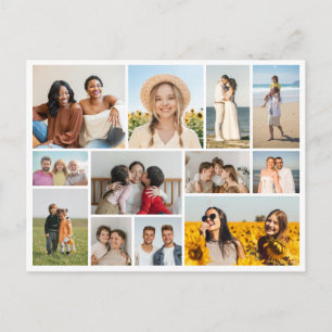 Crie seu próprio cartão postal de colagem de 12 fo