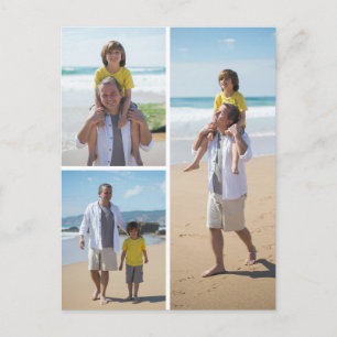 Crie seu próprio cartão postal de colagem de 3 fot
