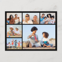 Crie seu próprio cartão postal de colagem de 6 fot