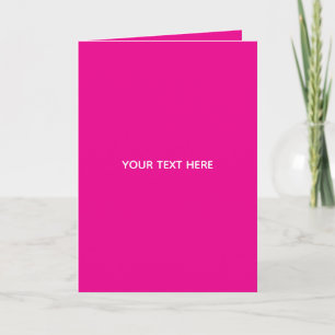 Crie Seu Próprio Cartão Postal de Convite Magenta