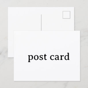 Crie Seu Próprio Cartão Postal de Design Simples P