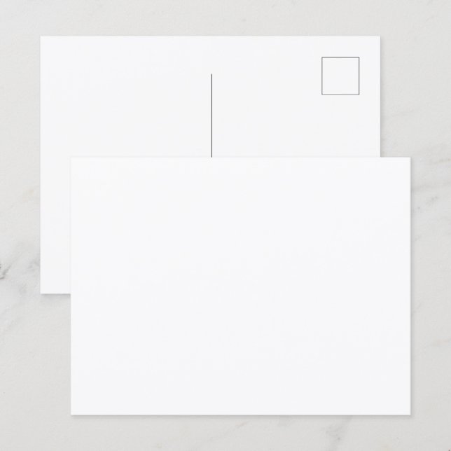 Crie Seu Próprio Cartão Postal de Design Simples P (Frente/Verso)