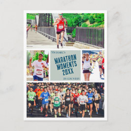 Crie seu próprio cartão postal de foto de corrida