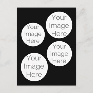 crie seu próprio cartão postal preto