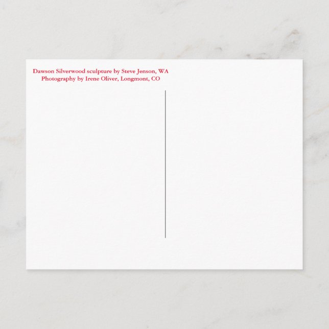 Crie seu próprio cartão postal vertical (Verso)