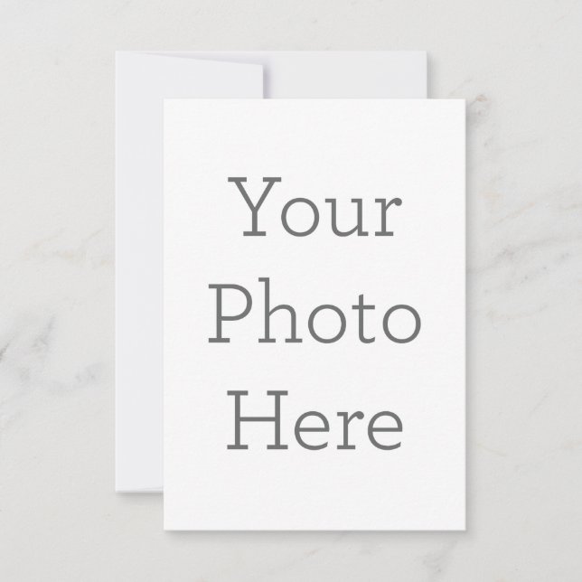 Cartão de agradecimento folha única 8.9 cm x 12.7 cm (Frente)