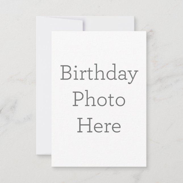 Cartão de agradecimento folha única 8.9 cm x 12.7 cm (Frente)