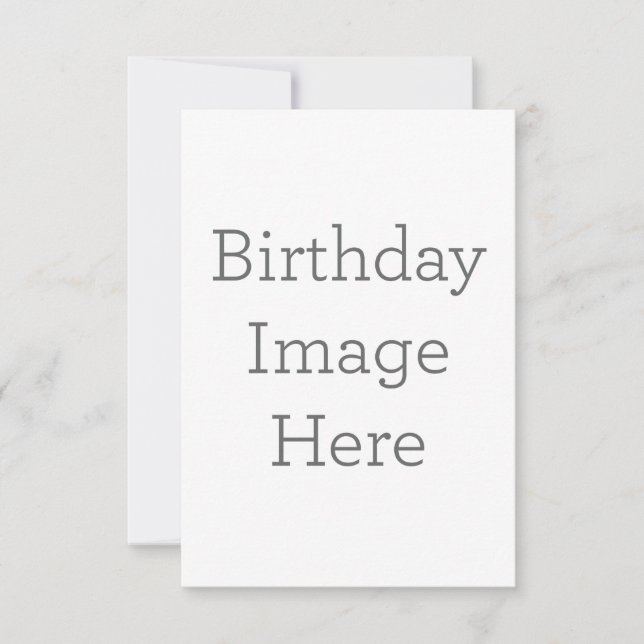 Cartão de agradecimento folha única 8.9 cm x 12.7 cm (Frente)