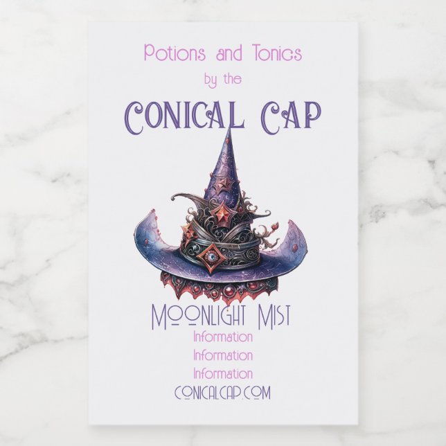 Crie Seu Próprio Chapéu Celestial Laranja Roxo (Rótulo Único)