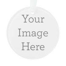 Crie Seu Próprio Círculo Ornamento Acrílico