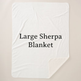 Crie Seu Próprio Cobertor Sherpa Grande Personaliz