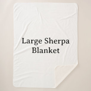 Crie Seu Próprio Cobertor Sherpa Grande Personaliz