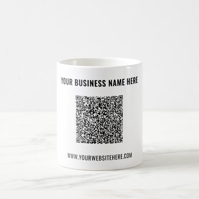 Crie Seu Próprio Código QR em Caneca de Café com T (Centro)