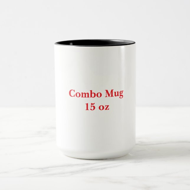Crie Seu Próprio Combo de Caneca de Café de 15oz e (Centro)